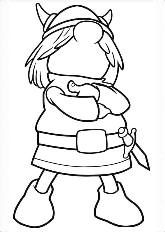 Snorre fra Vikke Viking fargelegging
