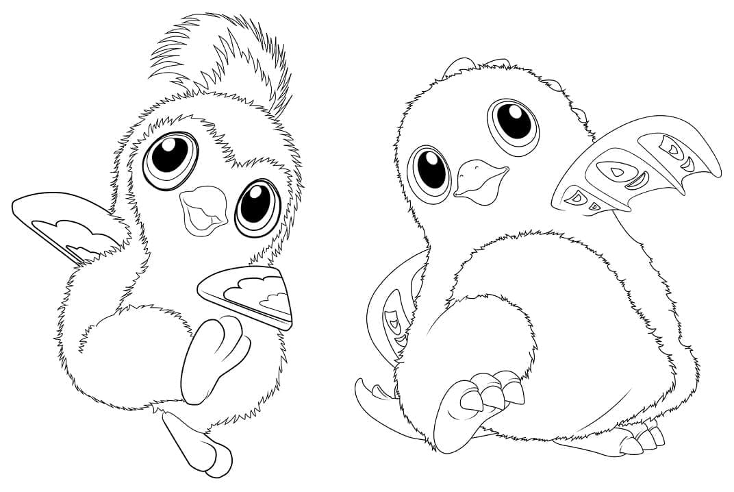Søte Hatchimals fargelegging