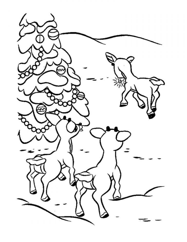 Trist Rudolf fargelegging