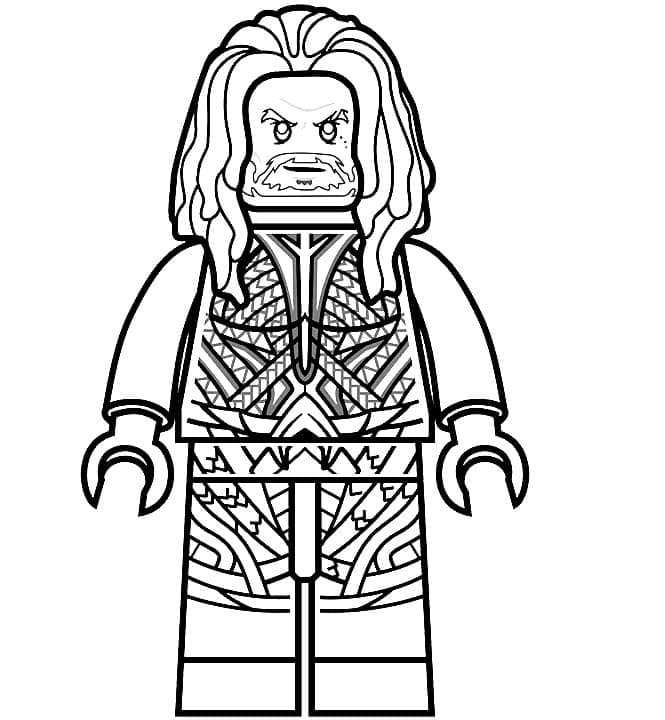 Utskrivbar Lego Aquaman fargelegging