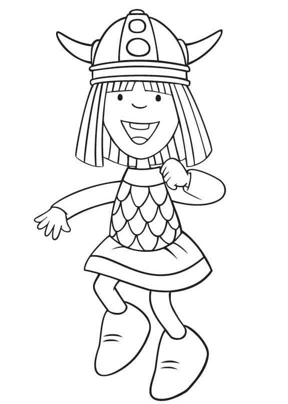 Vennlige Vikke Viking fargelegging