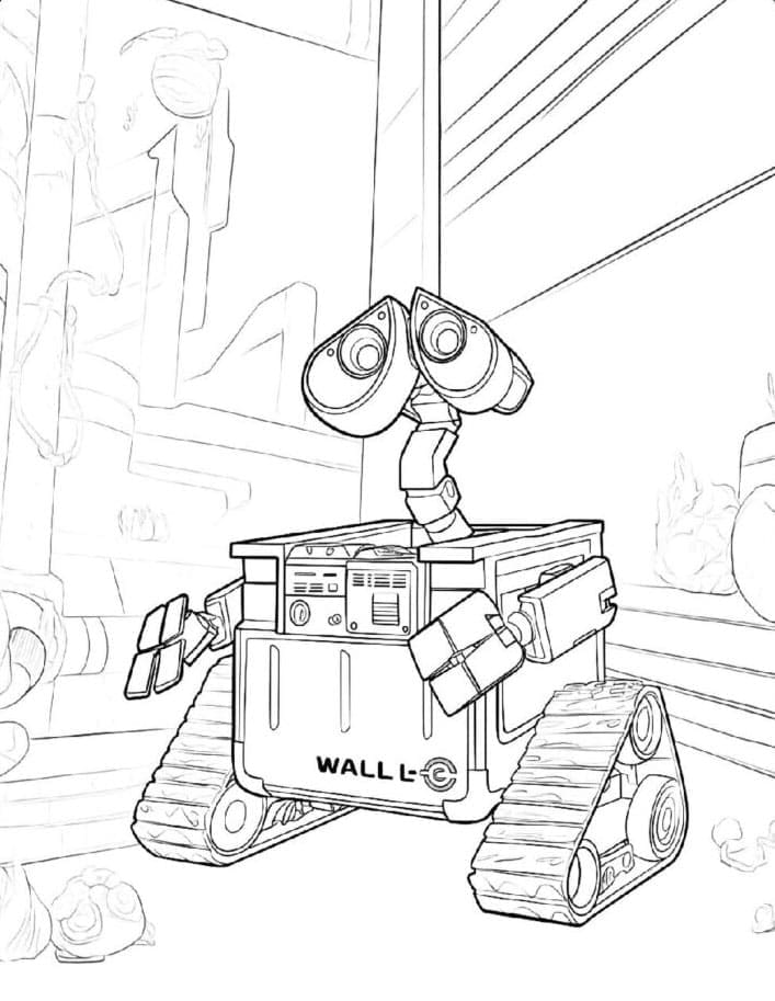 Wall-E inspirerer folk fargelegging