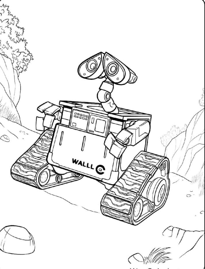 Wall-E redder planter fargelegging