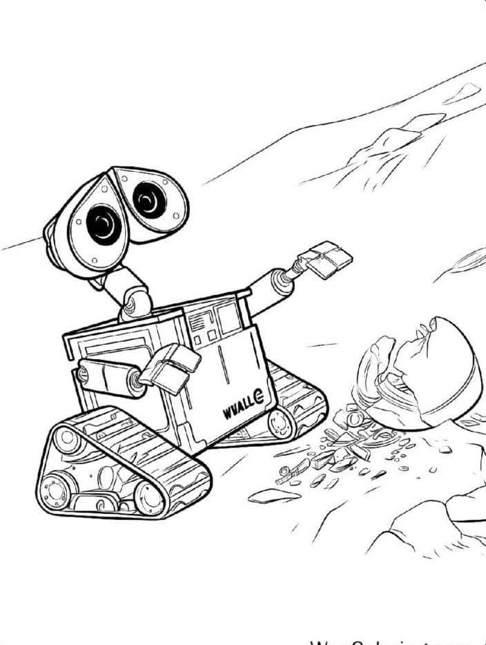 Wall-E reparerer Eve fargelegging