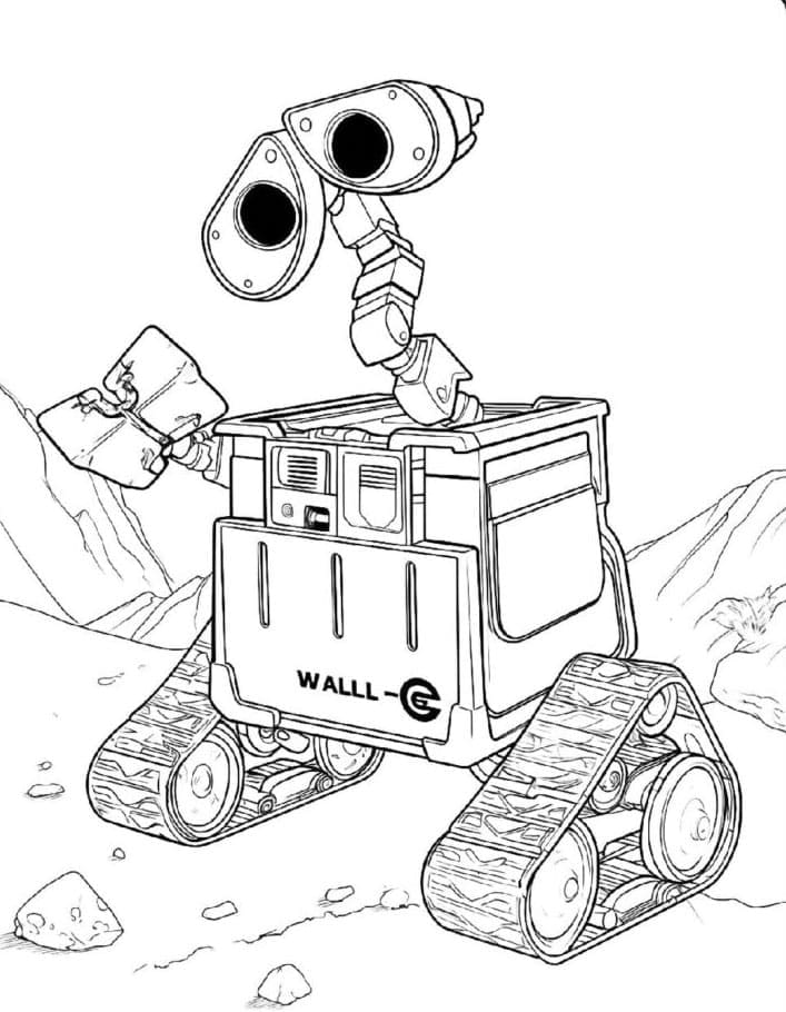 Wall-E utforsker fargelegging