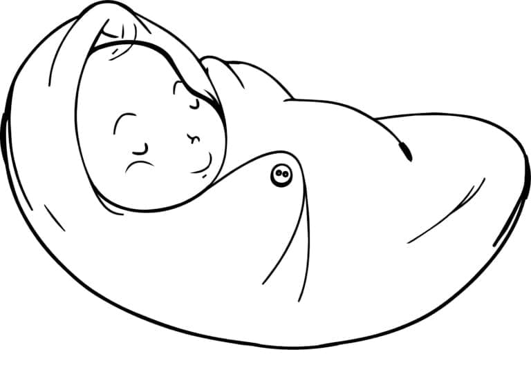 Baby gutt fargelegging