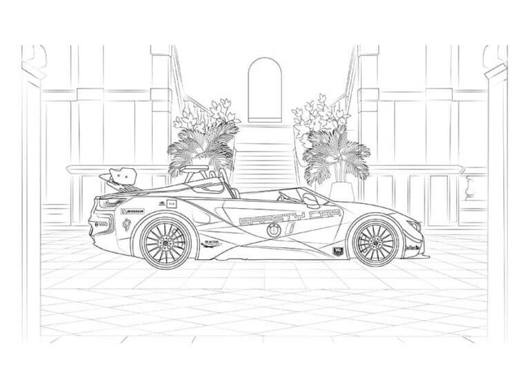 BMW racing kabriolet fargelegging
