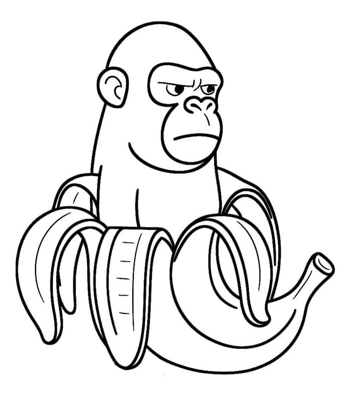 Brainrot Chimpanzini Bananini fargeleggingsside