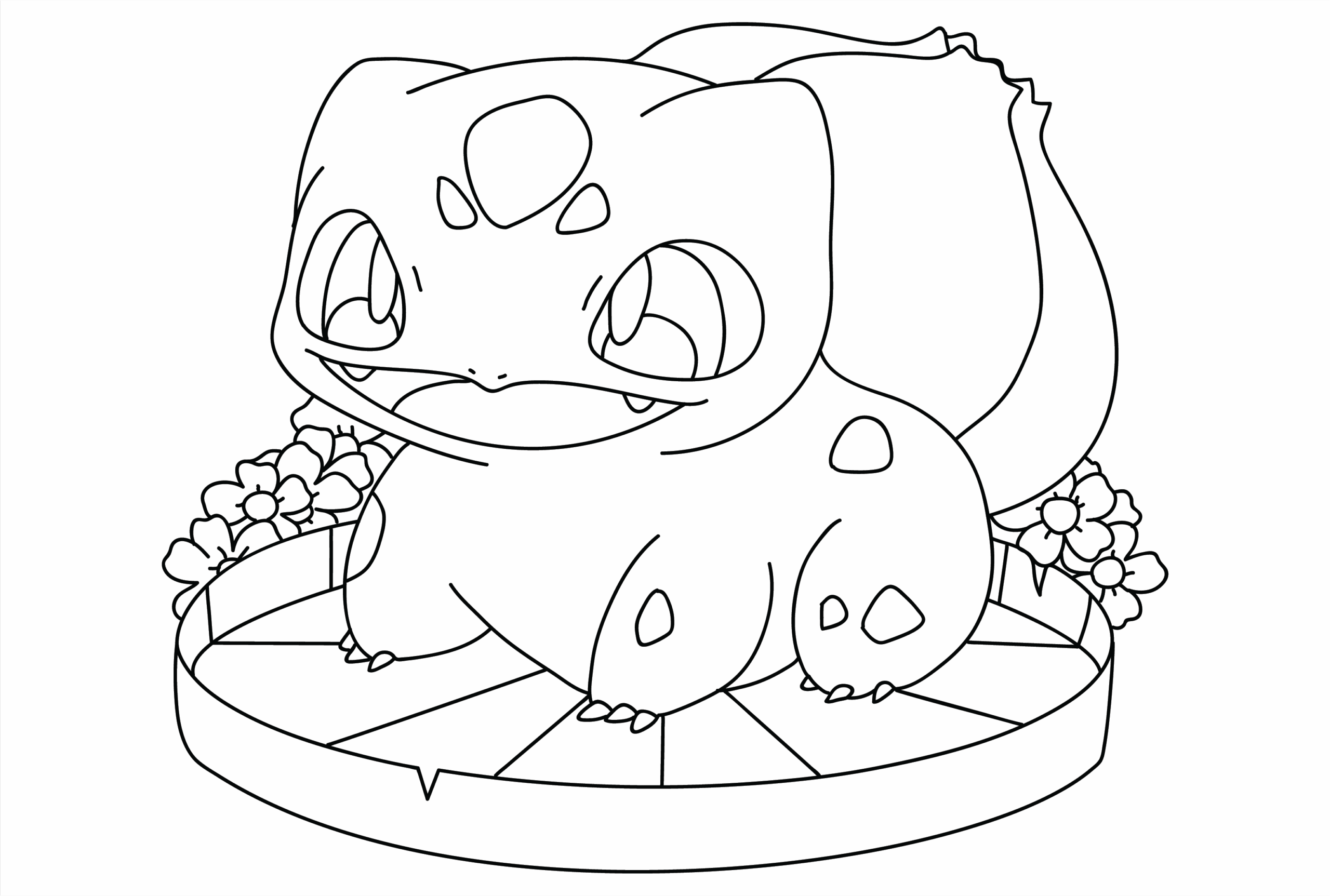 Bulbasaur enkel fargelegging