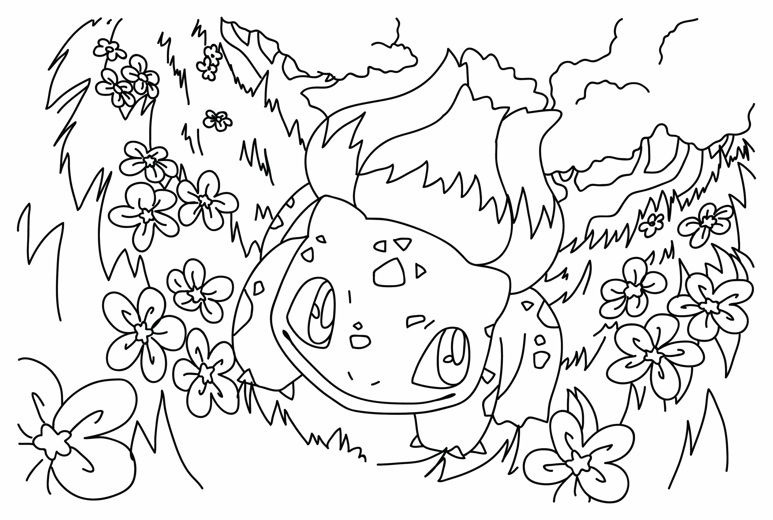 Bulbasaur gratis fargelegging