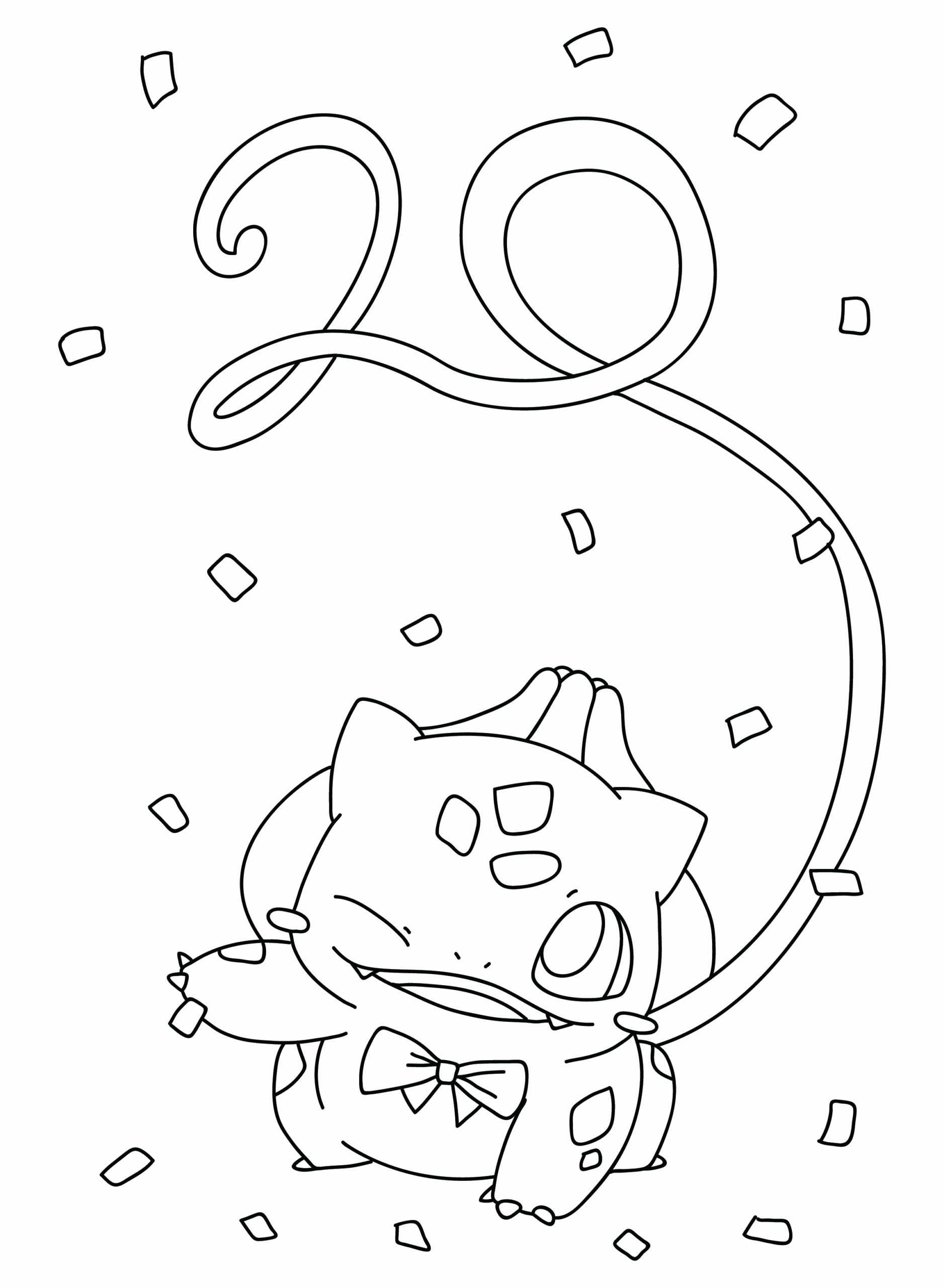 Bulbasaur gratis for barn fargelegging