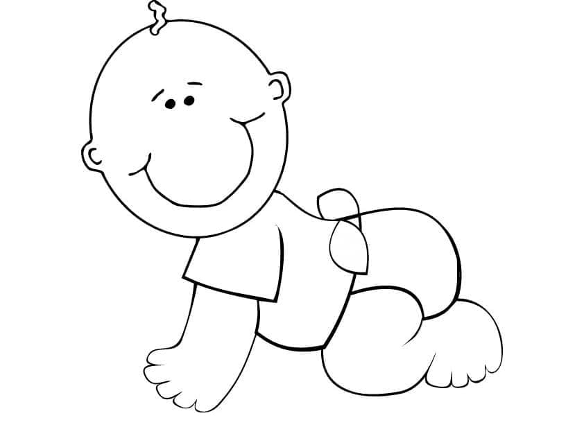 Enkel babygutt fargelegging
