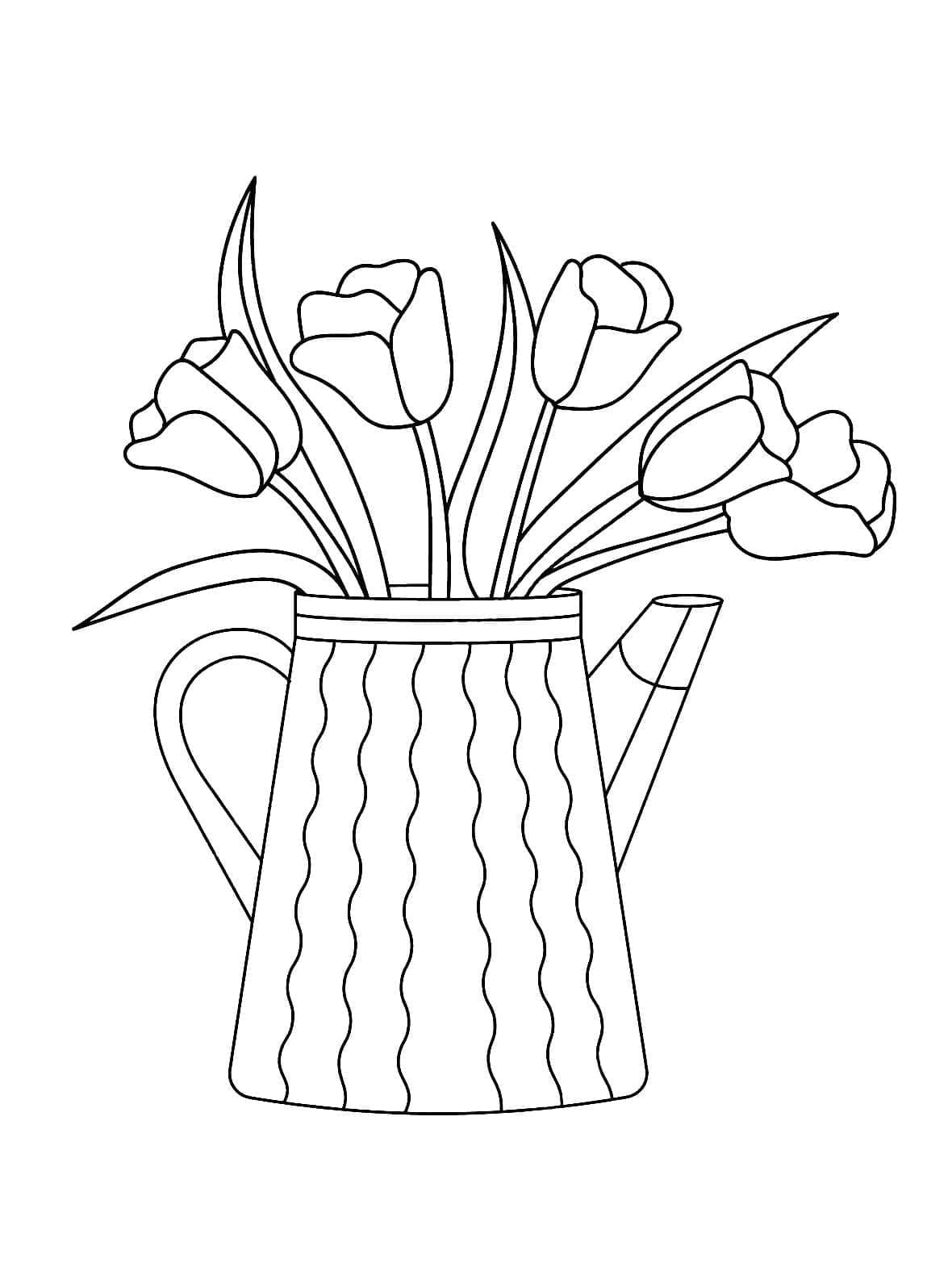 Fine tulipaner fargelegging