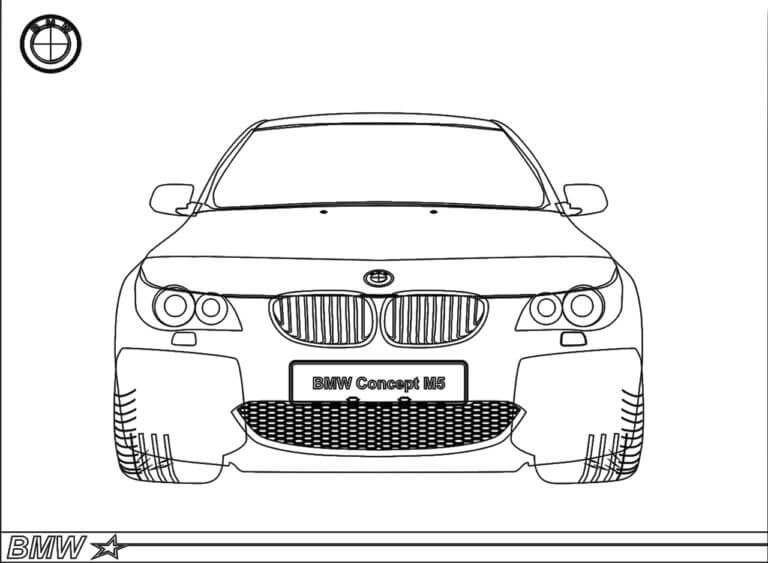 Flott bil BMW M5 fargelegging
