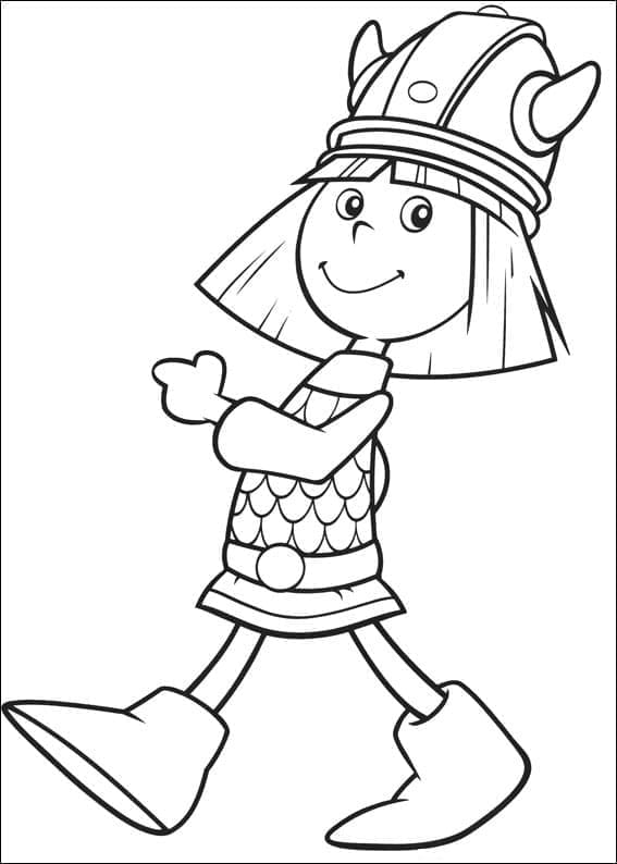 Ganske Vicky the Viking fargelegging