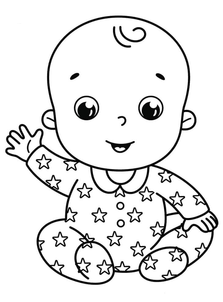 Glad babygutt fargelegging