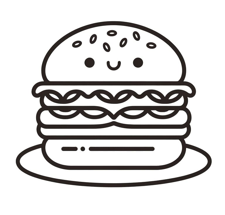 Glad hamburger fargelegging