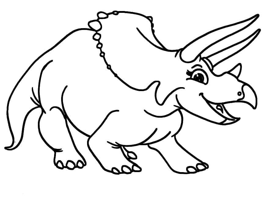 Glad Triceratops fargelegging