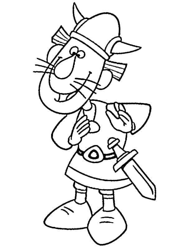 Gorm fra Vicky the Viking fargelegging