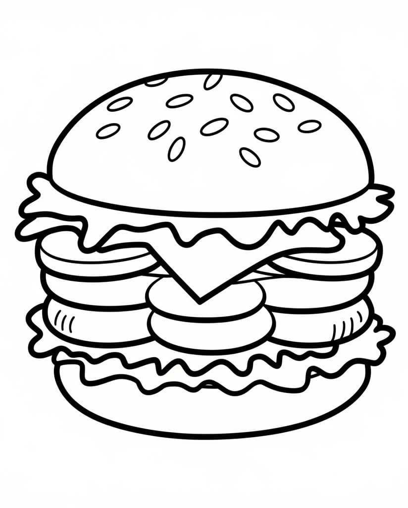 Gratis hamburger fargelegging
