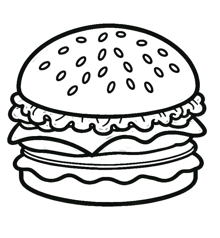 Grunnleggende hamburger fargelegging