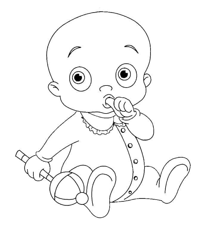 Morsom baby fargelegging