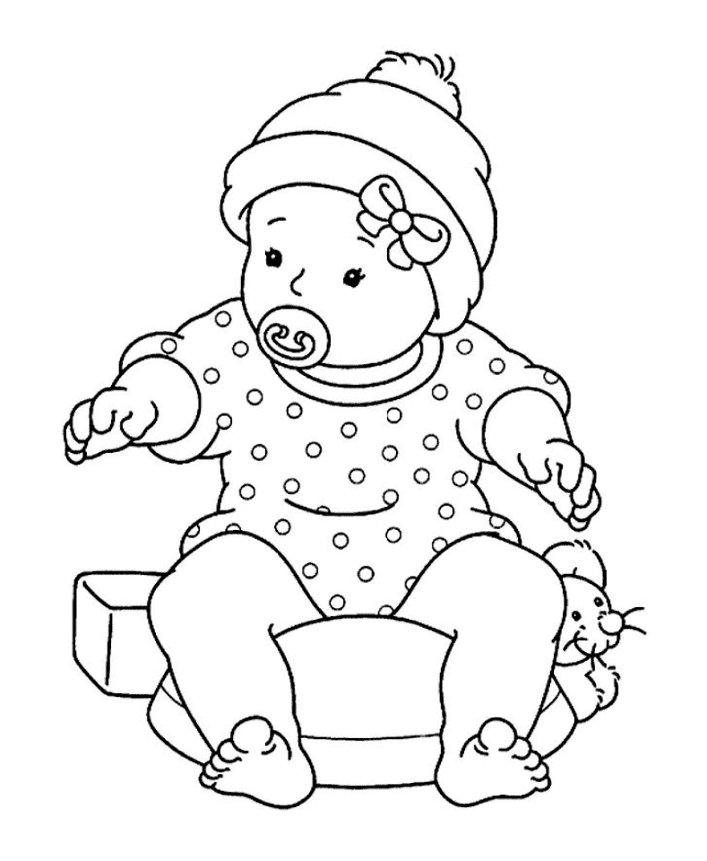 Nydelig baby fargelegging