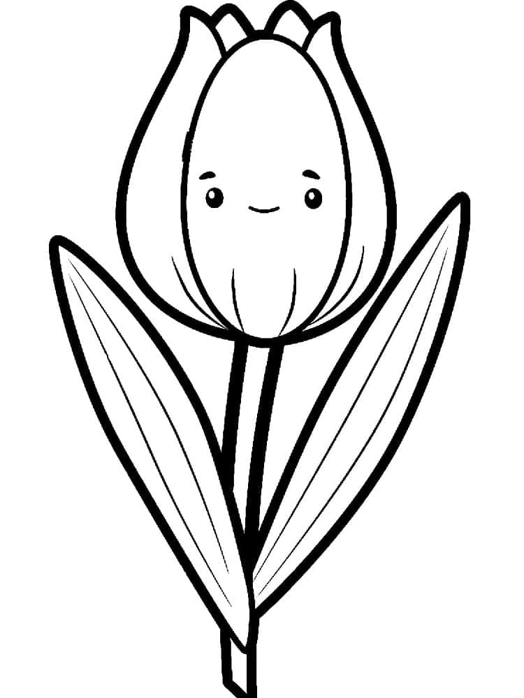 Nydelig tulipan fargelegging