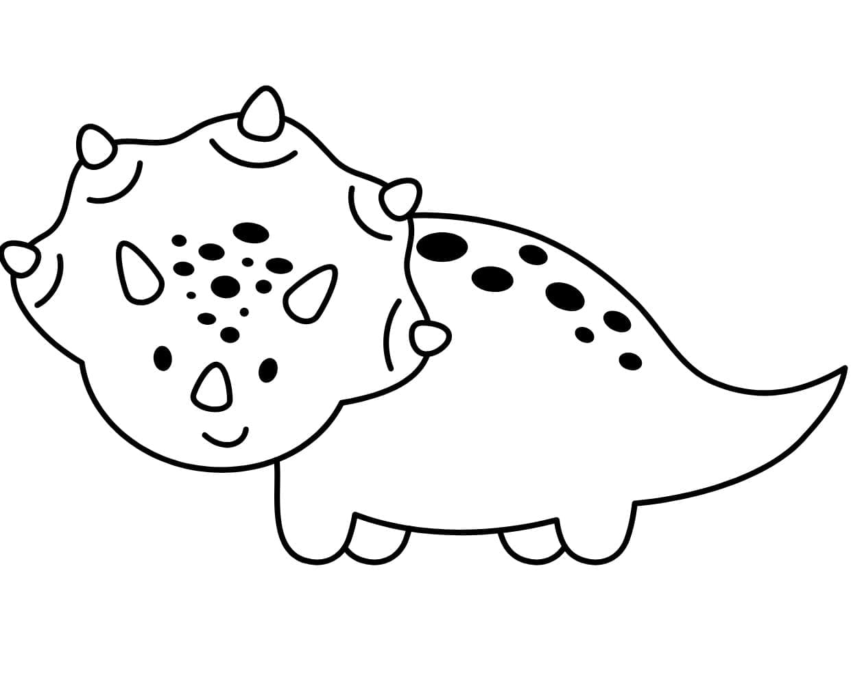 Nydelige Triceratops fargelegging