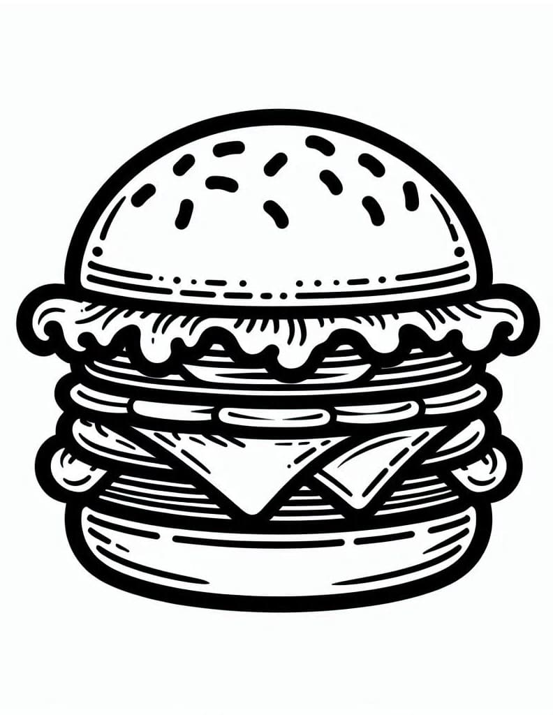 Perfekt Hamburger fargelegging