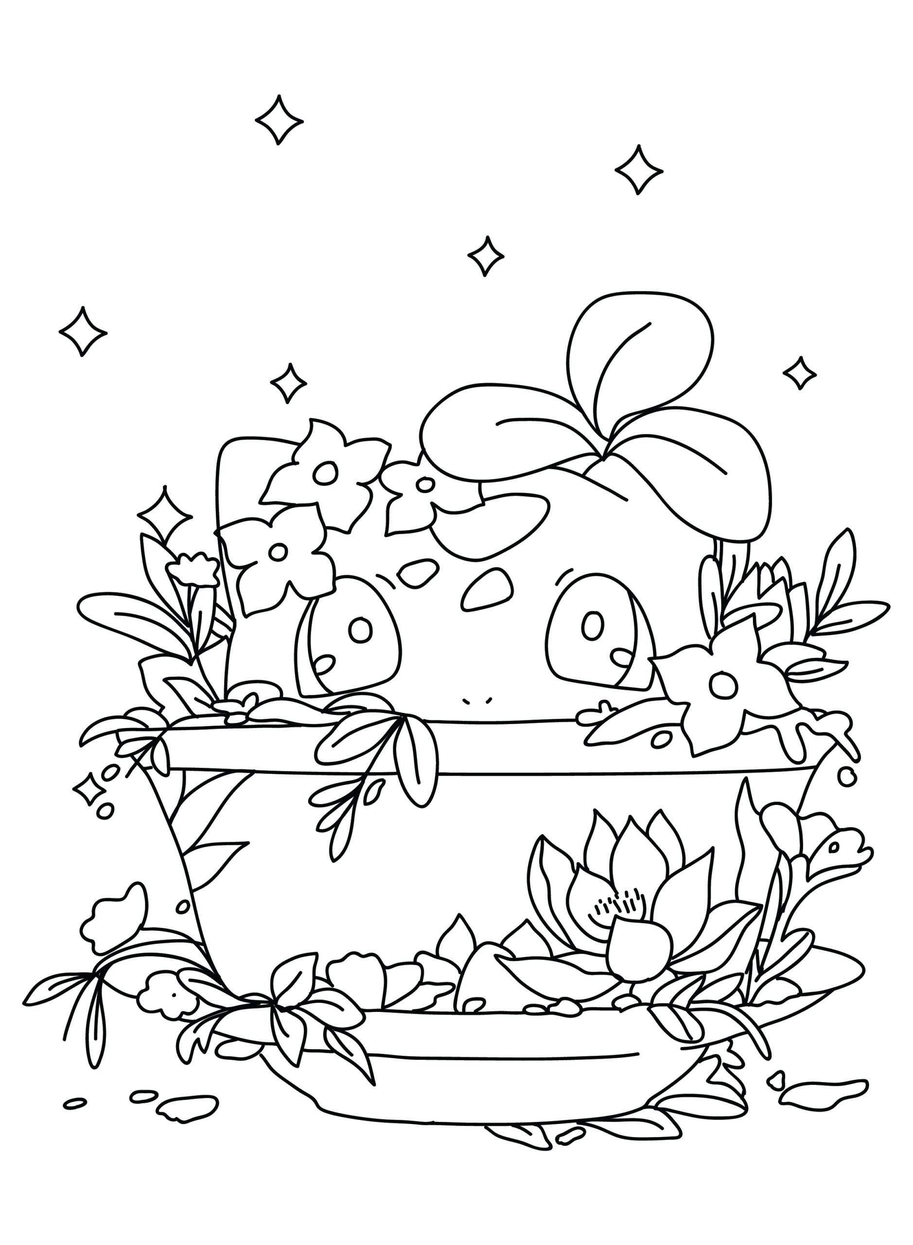 Pokémon Bulbasaur fargelegging
