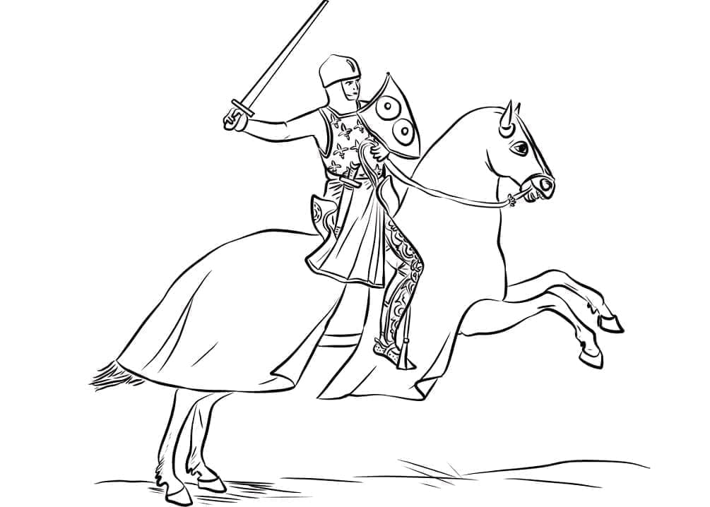Ridder ridehest fargelegging