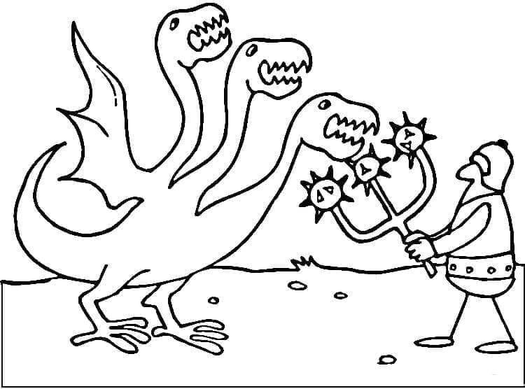 Ridder vs Hydra fargelegging