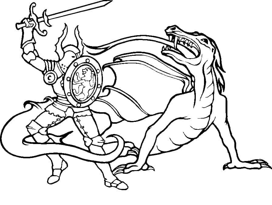 Ridder vs monster fargelegging