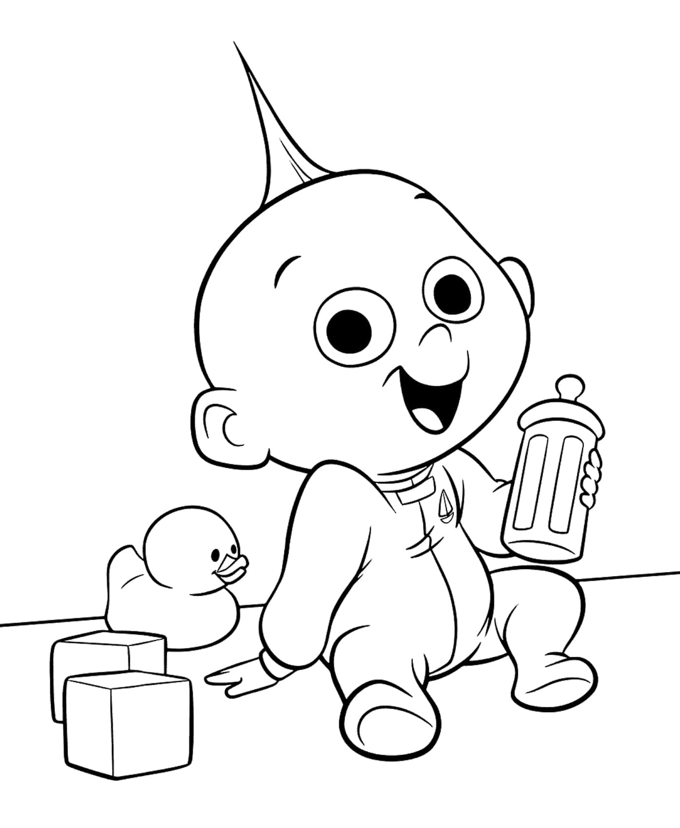 Søt superbaby fargelegging