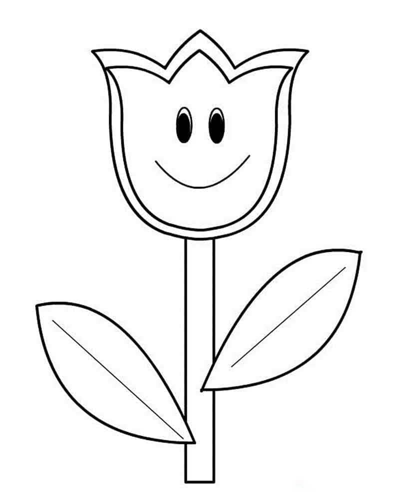 Søt tulipan fargelegging