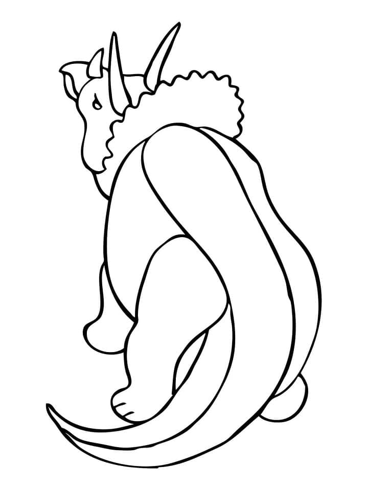 Triceratops for barn gratis fargelegging