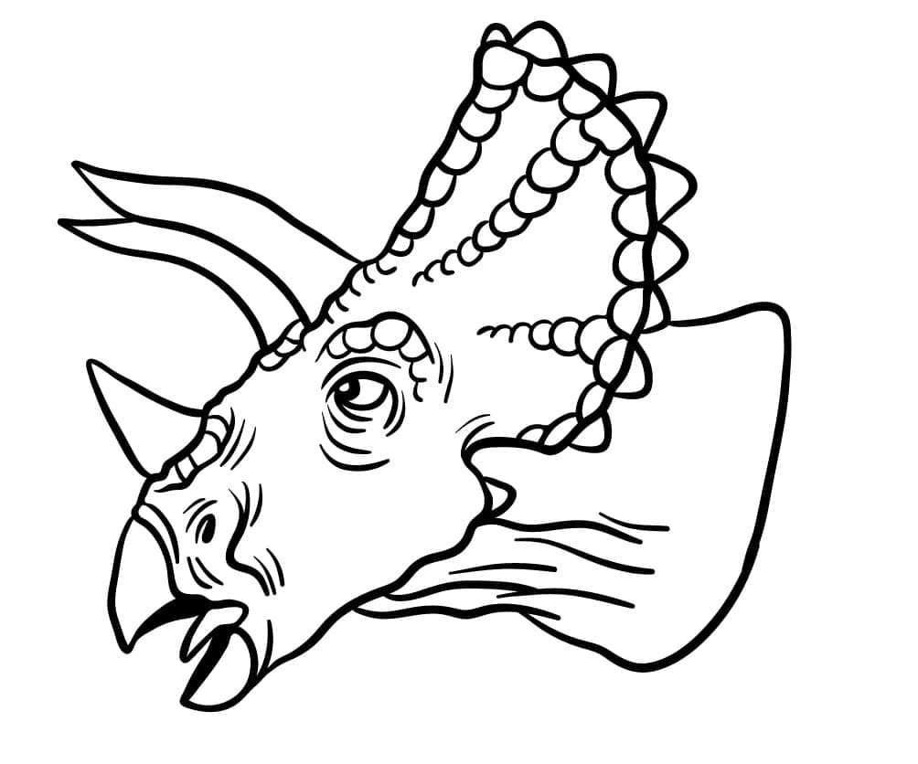 Triceratops hode fargelegging