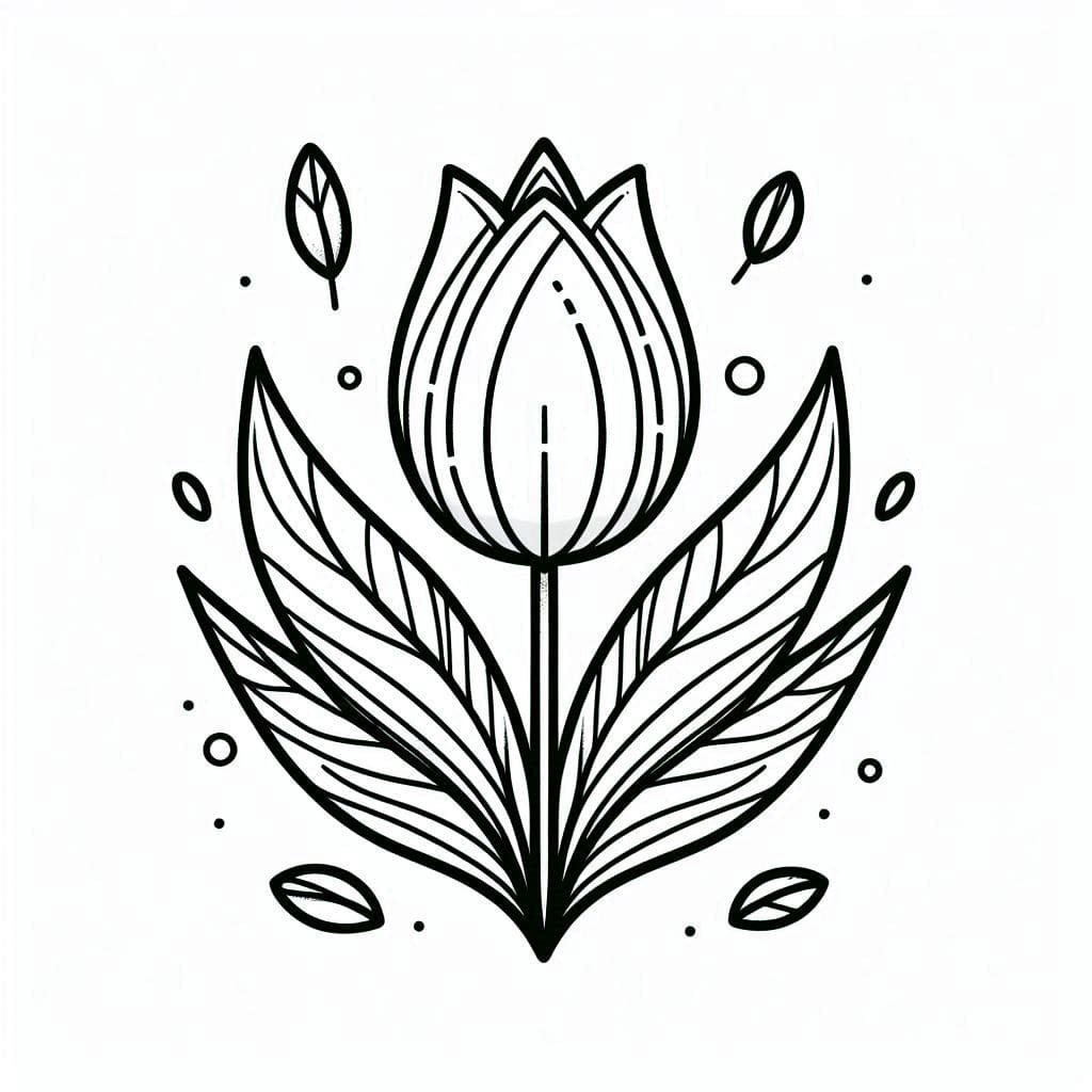 Tulipan normal fargelegging