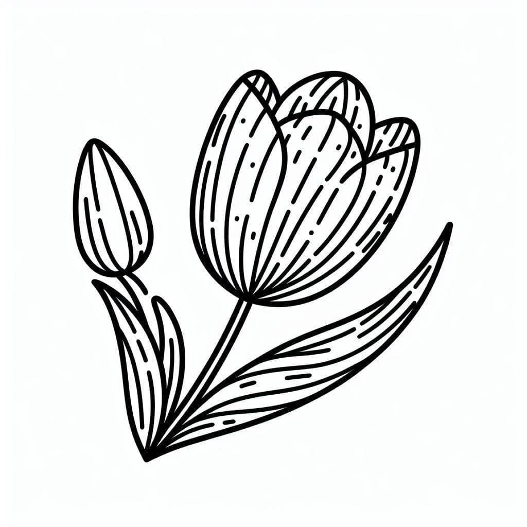 Tulipan fargelegging