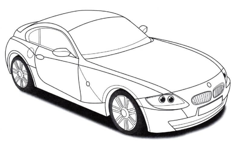 Vakker BMW Coupé fargelegging