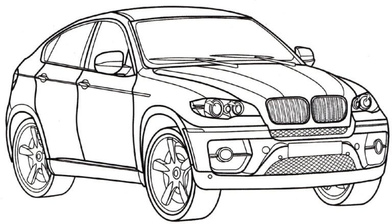 Vakker BMW X6 fargelegging