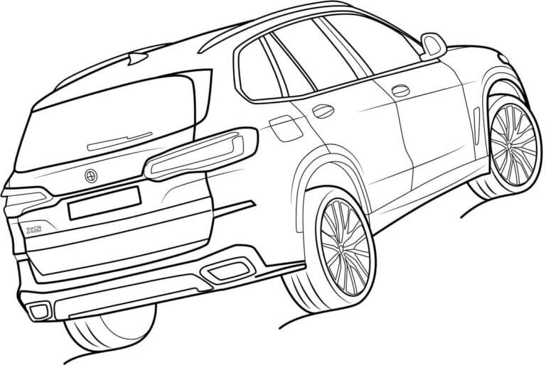 Vakker Jeep BMW X5 fargelegging