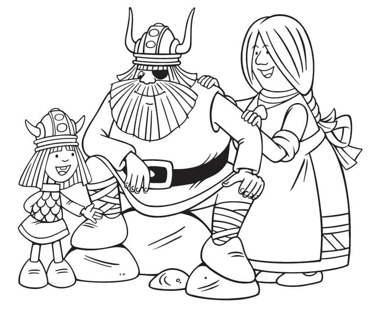 Vicky familien Viking fargelegging
