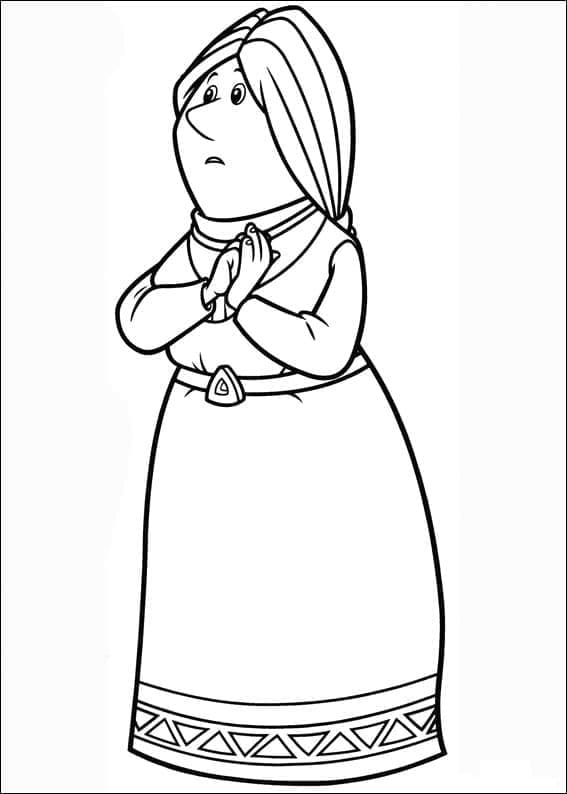 Ylva fra Vicky the Viking fargelegging