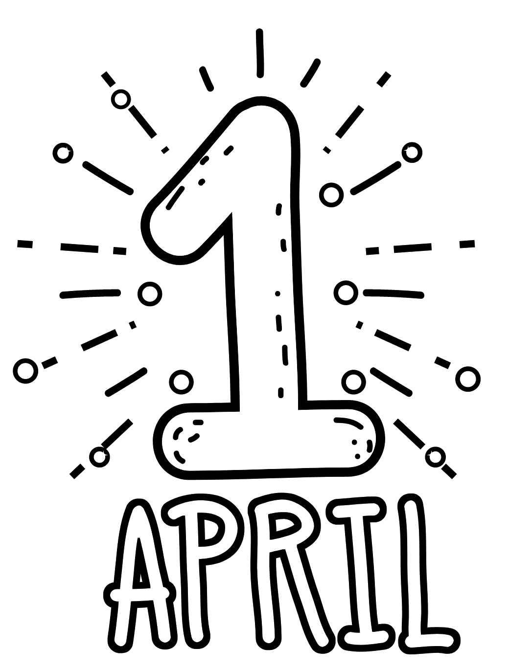 1. aprilsnarr fargelegging