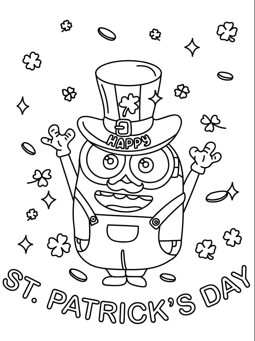 Minions St. Patricks dag fargelegging