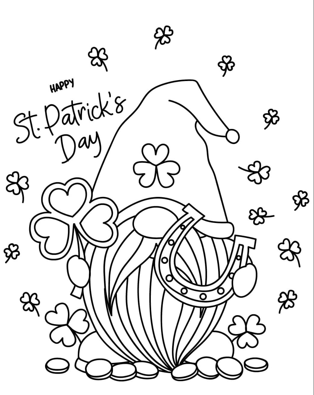 St. Patricks dag for barn gratis fargelegging