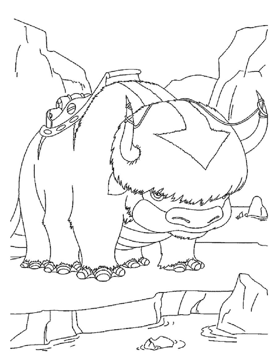 Appa ved elven fargelegging