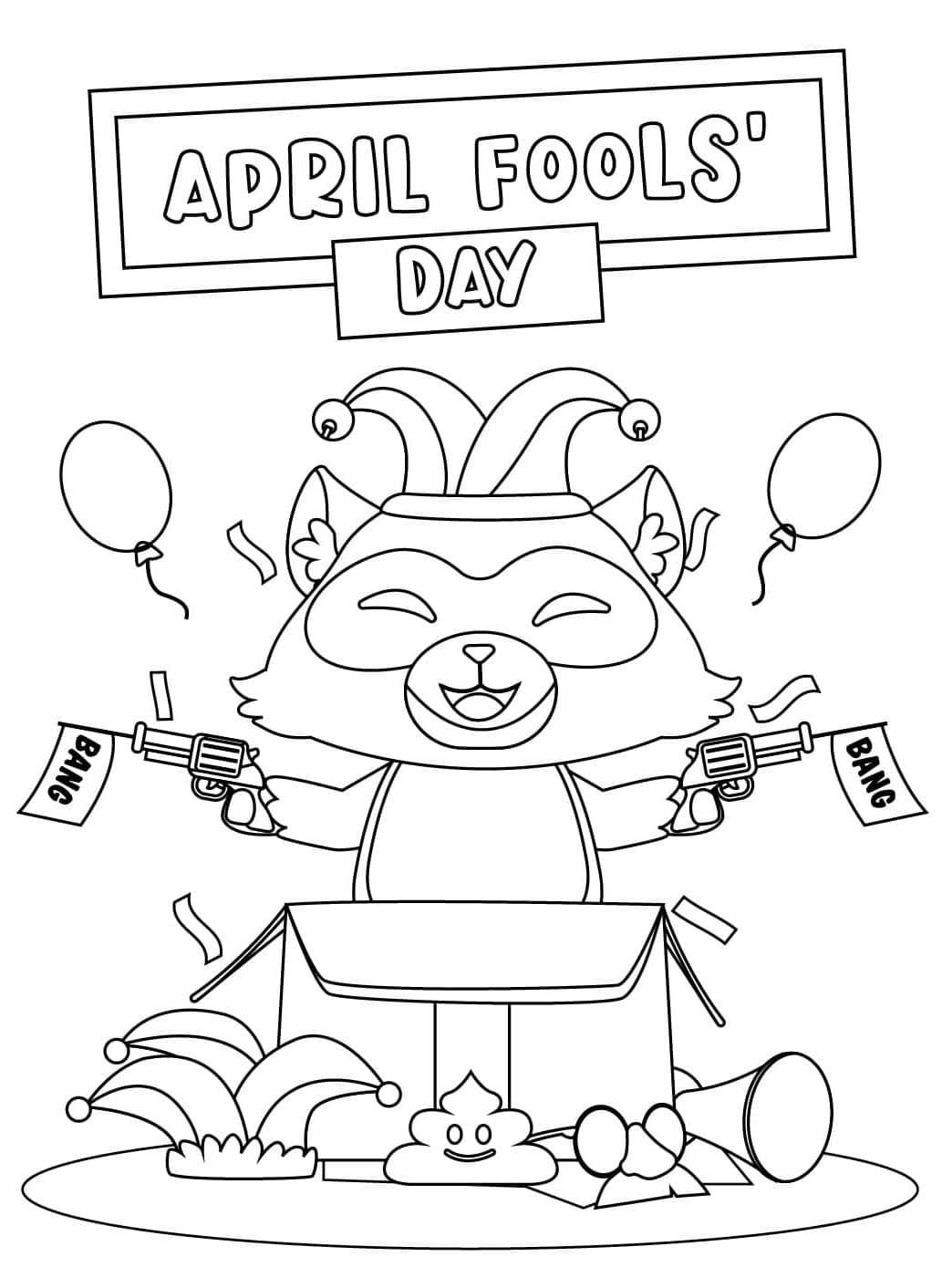 Aprilsnarr-dagen vanlig fargelegging